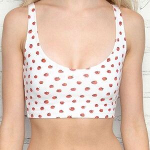 Brandy Melville Strawberry Cream Lydia Tank!